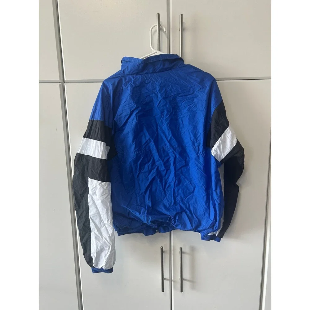 Holloway Vintage Colorblock Windbreaker Jacket Blue Black White Mens‎ Medium